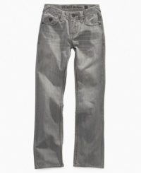 Slim and sleek these Guess Jeans will have him looking cool at school. Slim and sleek these Guess Jeans will have him looking cool at school.