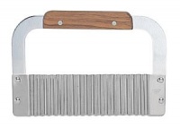 New 7-Inch Wide Commercial Crinkle Cutter, Garnish Cutter, Potato Vegetable Cutter Cutting Tool, Stainless Steel New 7-Inch Wide Commercial Crinkle Cutter, Garnish Cutter, Potato Vegetable Cutter Cutting Tool, Stainless Steel
