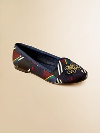 A stylish, comfortable flat is rendered in a colorful patchwork design and embellished with logo detail at the toe for a heritage look.Slip-onSynthetic patchwork upperLeather liningLeather soleImported A stylish, comfortable flat is rendered in a colorful patchwork design and embellished with logo detail at the toe for a heritage look.Slip-onSynthetic patchwork upperLeather liningLeather soleImported