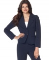 This feminine take on classic petite suiting from AGB features a nipped-waist fit with a hint of stretch for comfort.