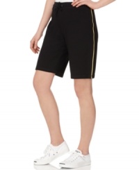 Make yourself comfortable in these pull-on Style&co. Sport shorts featuring a longer Bermuda length and a comfy elastic waistband. You'll like the low price, too! Make yourself comfortable in these pull-on Style&co. Sport shorts featuring a longer Bermuda length and a comfy elastic waistband. You'll like the low price, too!