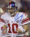 Signed Eli Manning Photo - 8X10 SB XLII COA - Steiner Sports Certified - Autographed NFL Photos