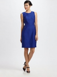 Another simply sophisticated design from Kate Spade New York, this sheath features universally flattering princess seams and a charming back zipper.Round neckSleevelessPrincess seamsBack zipperBack ventFully linedAbout 23 from natural waist47% cotton/28% rayon/25% silkDry cleanImportedModel shown is 5'9 (175cm) wearing US size 4. Another simply sophisticated design from Kate Spade New York, this sheath features universally flattering princess seams and a charming back zipper.Round neckSleevelessPrincess seamsBack zipperBack ventFully linedAbout 23 from natural waist47% cotton/28% rayon/25% silkDry cleanImportedModel shown is 5'9 (175cm) wearing US size 4.