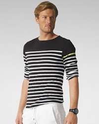 A pop of neon gives a sporty transformation to our nautical-inspired boatneck pullover, crafted from soft, light-as-air slub jersey for stylish comfort. A pop of neon gives a sporty transformation to our nautical-inspired boatneck pullover, crafted from soft, light-as-air slub jersey for stylish comfort.