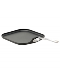 Not your garden-variety griddle, cook everything from fluffy pancakes to luscious entrees with this single Emerilware pan. Featuring a durable, hard-anodized exterior and a 3-layer nonstick system, you experience consistently even, always amazing performance. Lifetime warranty. Not your garden-variety griddle, cook everything from fluffy pancakes to luscious entrees with this single Emerilware pan. Featuring a durable, hard-anodized exterior and a 3-layer nonstick system, you experience consistently even, always amazing performance. Lifetime warranty.