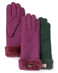 UGG® Australia's suede and shearling gloves offer undeniable warmth with classic style from a name you love. UGG® Australia's suede and shearling gloves offer undeniable warmth with classic style from a name you love.