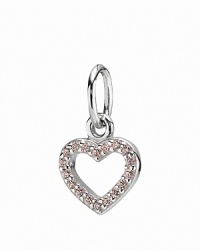 Refined and romantic, PANDORA's heart pendant in sterling silver and pink zirconia adds a sweet touch to your statement necklace. Refined and romantic, PANDORA's heart pendant in sterling silver and pink zirconia adds a sweet touch to your statement necklace.