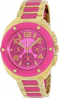 Michael Kors Watch Women's Chronograph Tribeca Pink Silicone and Gold Tone Stainless Steel MK5745 Michael Kors Watch Women's Chronograph Tribeca Pink Silicone and Gold Tone Stainless Steel MK5745