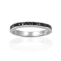 Bling Jewelry Sterling Silver July Birthstone Onyx CZ Eternity Band Ring Bling Jewelry Sterling Silver July Birthstone Onyx CZ Eternity Band Ring
