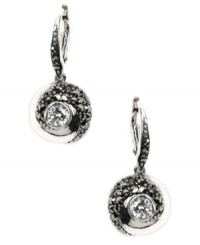 Petite drops that pack a punch. Judith Jack sparkling style features round-cut cubic zirconias (1 ct. t.w.) surrounded by glittering marcasite. Set in sterling silver. Approximate drop: 3/8 inch. Petite drops that pack a punch. Judith Jack sparkling style features round-cut cubic zirconias (1 ct. t.w.) surrounded by glittering marcasite. Set in sterling silver. Approximate drop: 3/8 inch.