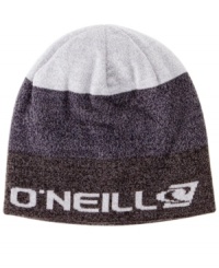 This sporty knit beanie from O'Neill is reversible so it's like getting two hats in one.