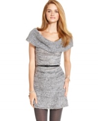 We're obsessed with this marled-knit sweater-style tunic from Planet Gold! With its oversized cowl neck and chunky knit design, this cozy piece look extra-adorable with leggings and a pair of riding boots. We're obsessed with this marled-knit sweater-style tunic from Planet Gold! With its oversized cowl neck and chunky knit design, this cozy piece look extra-adorable with leggings and a pair of riding boots.