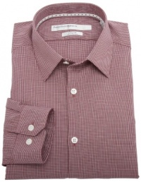 Perry Ellis Men's Premium Mini Check Slim Fit Dress Shirt Perry Ellis Men's Premium Mini Check Slim Fit Dress Shirt