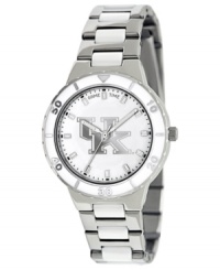 Big Blue Nation! Root for your team 24/7 with this sporty watch from Game Time. Features a University of Kentucky logo at the dial. Big Blue Nation! Root for your team 24/7 with this sporty watch from Game Time. Features a University of Kentucky logo at the dial.