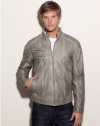 GUESS Pico Long-Sleeve Faux-Leather Jacket