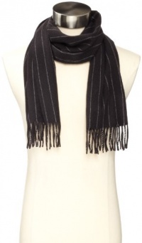 Amicale Men's 100% Cashmere Pinstripe Woven Scarf Amicale Men's 100% Cashmere Pinstripe Woven Scarf