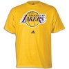 NBA Men's Los Angeles Lakers Short Sleeve T- Shirt (Gold, Medium)