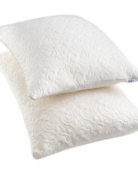 Bedtime bliss. Get the perfect comfort and support for your head and neck with this Comfort Foam pillow from Tempur-Pedic. This traditionally shaped pillow can be rolled and fluffed for personalized form. Bedtime bliss. Get the perfect comfort and support for your head and neck with this Comfort Foam pillow from Tempur-Pedic. This traditionally shaped pillow can be rolled and fluffed for personalized form.