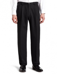 Haggar Men's Cool 18 Melange Herringbone Pleat Front Pant