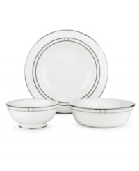 Leave it to kate spade to improve the traditional china pattern. Reminiscent of seed pearls, her signature monogram lends a lustrous accent to the Noel Alabaster fruit bowl. Leave it to kate spade to improve the traditional china pattern. Reminiscent of seed pearls, her signature monogram lends a lustrous accent to the Noel Alabaster fruit bowl.