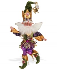Work miracles on your holiday home with this outrageously festive fairy. Sequins, glitter and beads give the Mark Roberts figurine an air of unparalleled whimsy, while adjustable arms and legs add an extra element of fun. Work miracles on your holiday home with this outrageously festive fairy. Sequins, glitter and beads give the Mark Roberts figurine an air of unparalleled whimsy, while adjustable arms and legs add an extra element of fun.