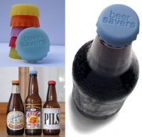 Beer Saver Reusable Silicone Bottle Caps - Set of 6 Beer Saver Reusable Silicone Bottle Caps - Set of 6