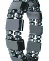 Men's LARGE ~ Sports Style ~ Powerful Magnetic Hematite Bracelet 8 1/2 - Arthritis/Pain Relief