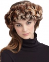 THE LOOKSilky soft rabbit fur dyed in a bold leopard patternConverts from a headband to a collarElasticTHE FITWidth, about 4THE MATERIALDyed rabbit furRich velvet liningCARE & ORIGINDry clean by fur specialistImportedFur origin: China
