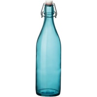 Bormioli Rocco Giara Sky Blue Glass Bottle With Stopper Bormioli Rocco Giara Sky Blue Glass Bottle With Stopper