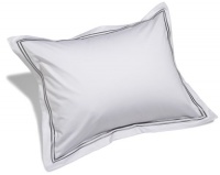 Pinzon Hotel Stitch 400-Thread-Count Egyptian Cotton Sateen King Sham, Silver Gray Pinzon Hotel Stitch 400-Thread-Count Egyptian Cotton Sateen King Sham, Silver Gray