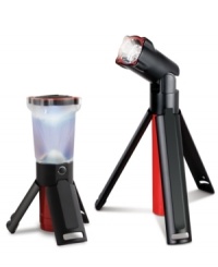 Perfect for home, outdoor or auto emergencies. Stay prepared with this 2-in-1 tripod flashlight and lantern set. Perfect for home, outdoor or auto emergencies. Stay prepared with this 2-in-1 tripod flashlight and lantern set.