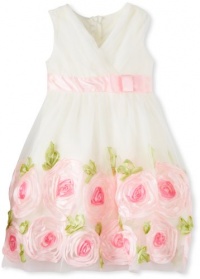 Bonnie Jean Girls 2-6X Bonaz Border Dress, Pink, 6 Bonnie Jean Girls 2-6X Bonaz Border Dress, Pink, 6
