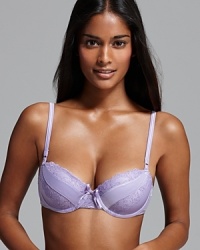 Luxe and ladylike, Pleasure State's lace and satin paneled balconette offers support with sophisticated style. Style # P23-2196W Luxe and ladylike, Pleasure State's lace and satin paneled balconette offers support with sophisticated style. Style # P23-2196W