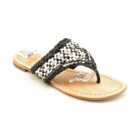 Plenty by Tracy Reese Elene Open Toe Thongs Shoes Black Womens Plenty by Tracy Reese Elene Open Toe Thongs Shoes Black Womens
