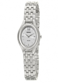 Seiko Women's SUP005 Solar Silver Oval Dial Watch Seiko Women's SUP005 Solar Silver Oval Dial Watch
