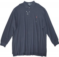 Polo Ralph Lauren Men's Cotton Mesh Long Sleeve Polo Shirts Big&Tall-Navy-3XLT Polo Ralph Lauren Men's Cotton Mesh Long Sleeve Polo Shirts Big&Tall-Navy-3XLT