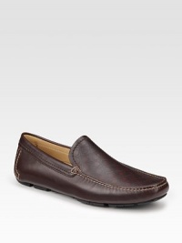 Handsome construction and comfort that lasts in a rubber-soled slip-on style. Leather lining Padded insole Rubber sole Made in Italy Handsome construction and comfort that lasts in a rubber-soled slip-on style. Leather lining Padded insole Rubber sole Made in Italy