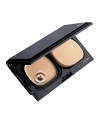 A cream-in-a-compact foundation with rich, luxurious moisture glides smoothly onto the skin for a lustrous, luminous complexion. Continuously provides moisture to skin and maintains a dewy and lustrous finish all day long. Spreads easily with a creamy texture for a perfectly even application. Provides medium, lasting coverage with a lustrous finish. Suits all skin types