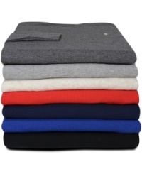 Stay toasty and cozy all night long in this luxurious waffle-knit cotton thermal. Stay toasty and cozy all night long in this luxurious waffle-knit cotton thermal.