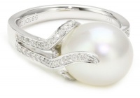 TARA Pearls Oscar Collection White South Sea 10x11mm Pearl Ring, Size 7
