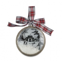 Juliska Country Estate Winter Boathouse Holiday Ornament Juliska Country Estate Winter Boathouse Holiday Ornament