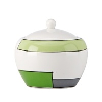 A celebration in every dish, kate spade new york's Block Party collection features a Mondrian-inspired design in blues, greens and charcoal. A celebration in every dish, kate spade new york's Block Party collection features a Mondrian-inspired design in blues, greens and charcoal.