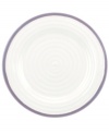 Distinctly ribbed Sophie Conran dinnerware sets your table with the charm of traditional hand-thrown pottery, but the durability of contemporary Portmeirion porcelain. Mix the banded Carnivale salad plate with solid mulberry pieces.