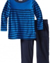 Splendid Littles Baby-boys Infant Florence Stripe Tee and Pant Set, Castaway, 3-6 Months