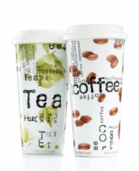 Lukewarm coffee and tea are a thing of the past with this grab-and-go Konitz travel coffee mug. A silicone lid caps off a porcelain cup that'll stand up to dishwasher and microwave use. Lukewarm coffee and tea are a thing of the past with this grab-and-go Konitz travel coffee mug. A silicone lid caps off a porcelain cup that'll stand up to dishwasher and microwave use.
