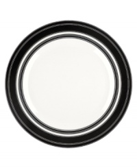 Bold black and white stripes create a crisp, graphic pattern that lends your tabletop a touch of modern sophistication. Bold black and white stripes create a crisp, graphic pattern that lends your tabletop a touch of modern sophistication.