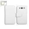 Premium Flip Wallet Leather Cover for Samsung Galaxy S3 Slll i9300 (White)