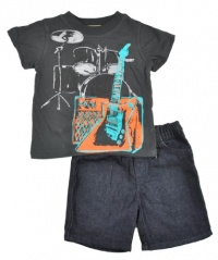 Kids Headquarters Baby-boys Infant 2 Piece Rock Band” Short Set Kids Headquarters Baby-boys Infant 2 Piece Rock Band” Short Set