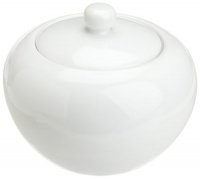 Kitchen Supply 8128 White Porcelain Sugar Bowl Kitchen Supply 8128 White Porcelain Sugar Bowl