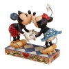 Disney Traditions by Jim Shore 4013989 Mickey and Minnie Mouse Kissing Figurine 6-1/2-Inch